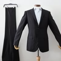 XL184｜International Gallery BEAMS 段返り3ボタンダークグレースーツ(50) 定価132,000円 インターナショナルギャラリービームス