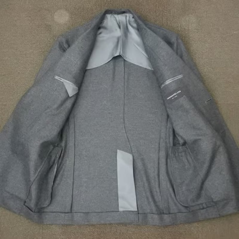 M232｜TOMORROWLAND 2Bダークグレーフランネルスーツ(46) 定価97,200