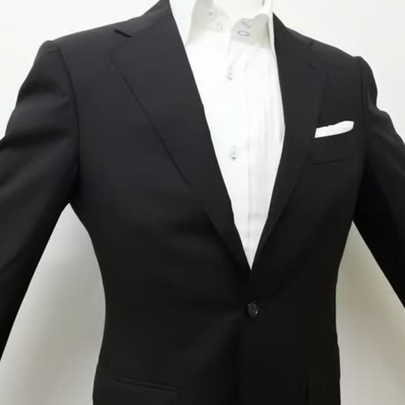 99|BEAMS F 段返り3Bブラックスーツ(44) 定価96,800円 ビームス 99|BEAMS F 段返り3Bブラックスーツ(44) 定価96,800円 ビームス