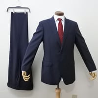 XL189｜D'URBAN( ダーバン) 2Bネイビーグレーチェックスーツ(AB7)