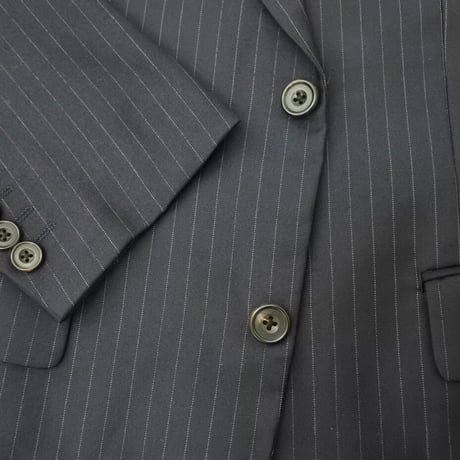XL174｜TAKEO KIKUCHI×REDA 2ボタンネイビーストライプスーツ(4) 定価88,000円 タケオキクチ