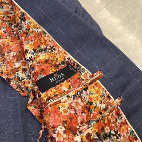 XL189.5｜Paul Smith×REDA 2Bブルーグレーウインドウペンスーツ(L2) 定価101,000円 ポールスミス