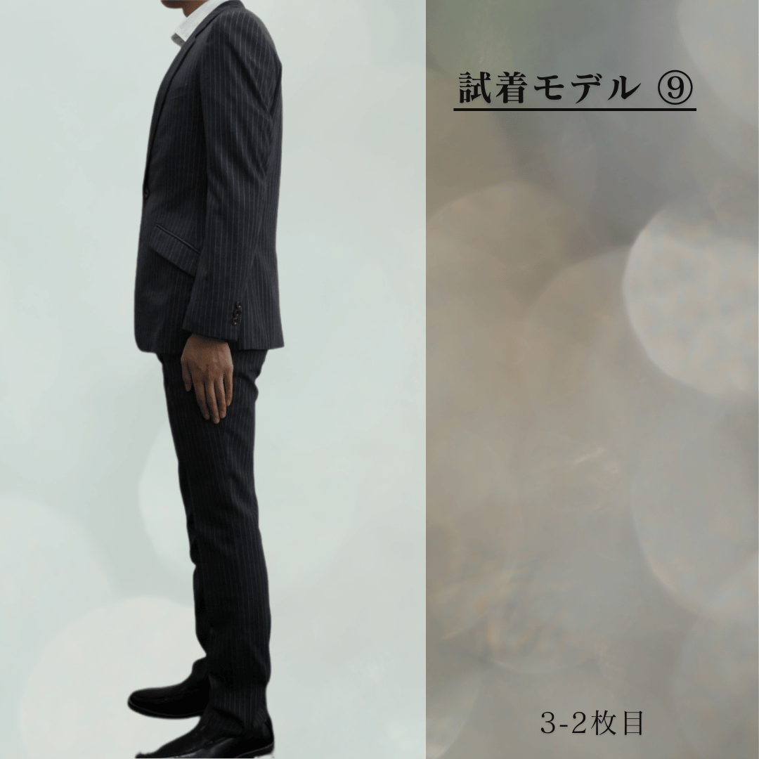 TAKEO KIKUCHI 2ボタングレーストライプスーツ(2) 定価66,000円 
