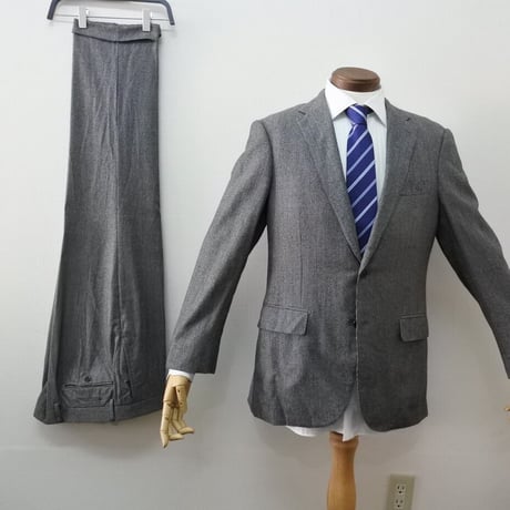 L233｜UNITED ARROWS GREEN LABEL RELAXING 2Bグレー千鳥チェックスーツ(48) ユナイテッドアローズ