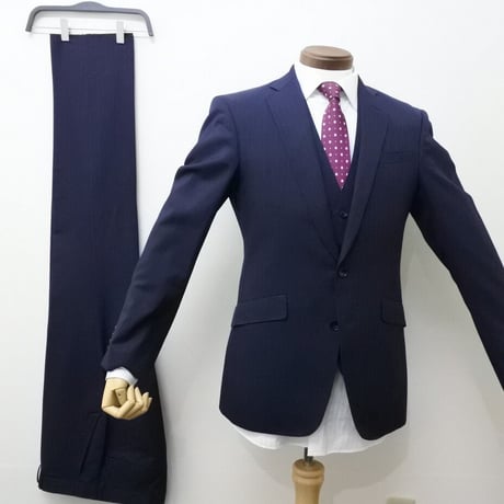 SUIT SELECT スーツ 3ピース ネイビー BLS9002 冠婚葬祭 SUIT SELECT スーツ 3ピース ネイビー BLS9002 冠婚葬祭 - メルカリ