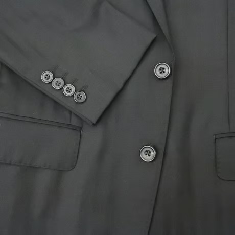 M67｜TAKEO KIKUCHI 2Bブラックシャドーストライプスーツ(2) 定価77,000円 タケオキクチ