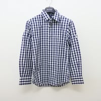 シャツS9｜P.S Paul Smith  ネイビーギンガムチェックシャツ(S)