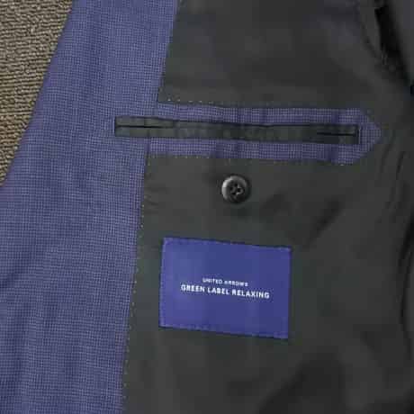 XS1｜UNITED ARROWS GREEN LABEL RELAXING✕REDA 2Bネイビードット柄スーツ(42) ユナイテッドアローズ