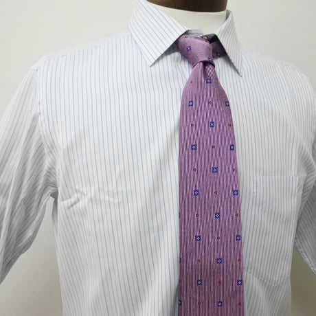 シャツM8｜Paul Smith  さわやかブルーストライプシャツ(M)