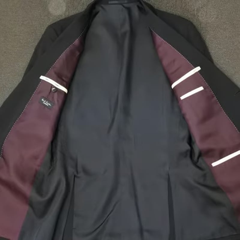 80|Paul Smith 2Bブラックスーツ(M) 定価88,000円 ポールスミス 80|Paul Smith 2Bブラックスーツ(M) 定価88,000円 ポールスミス