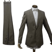 最高級生地ロロピアーナ　Paul Smith　スーツ　ストライプ　グレー　M 最高級生地ロロピアーナ Paul Smith スーツ ストライプ グレー M