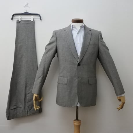 L132｜Paul Smith 2Bグレンチェックスーツ(L) 定価110,000円 ポールスミス