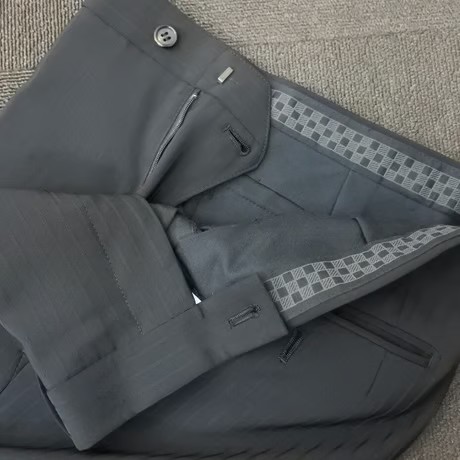 S50｜COMME CA MEN 2Bブラックシャドーストライプスーツ(44) 定価75,900円 コムサメン