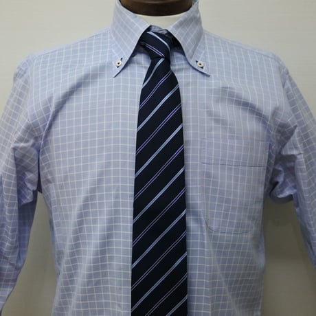 シャツM15｜BURBERRY BLACK LABEL  ブルーチェックシャツ(39)