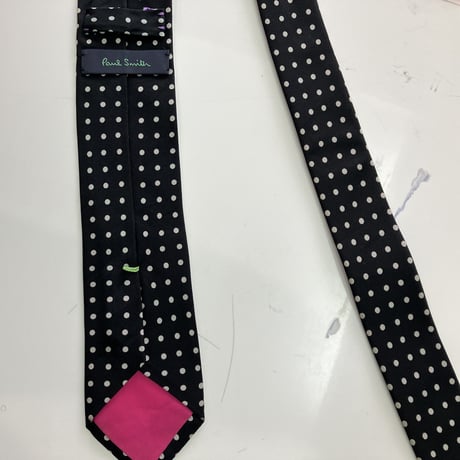 N10｜Paul Smith  ブラックドットネクタイ