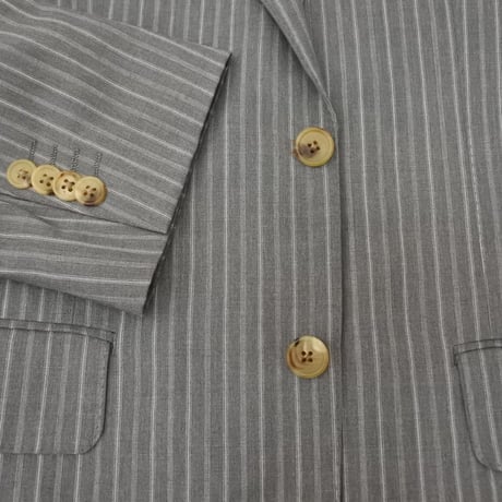 XXL200｜Paul Smith×DELFINO 2Bグレーストライプスーツ(T1) 定価99,000円 ポールスミス