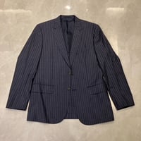 M123｜Paul Smith SOHO×ZEGNA 2Bネイビーブルーストライプスーツ(M2) 定価132,000円 ポールスミス