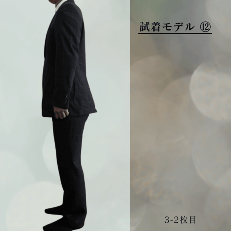 XL180｜TAKEO KIKUCHI Sculpture 2Bダークグレーウインドウペンスーツ(3) 定価99,000円 タケオキクチ