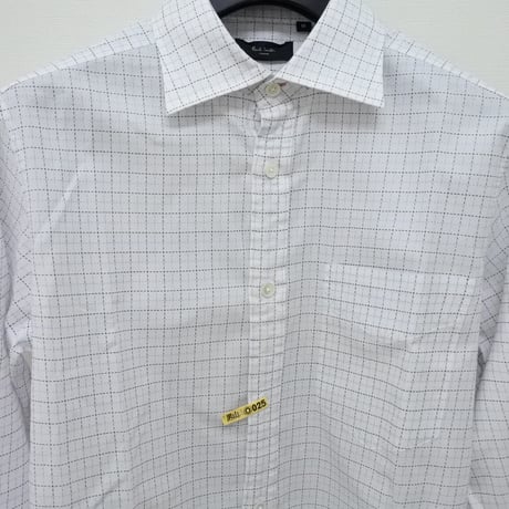 シャツM13｜Paul Smith  薄パープルチェックシャツ(M)