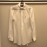 シャツS5｜BURBERRY BLACK LABEL  ホワイト【ホースネイビー】シャツ(38)
