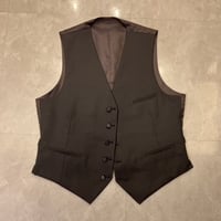 B10｜ダークグレー✕ネイビーシャドーストライプ【リバーシブル】ベスト