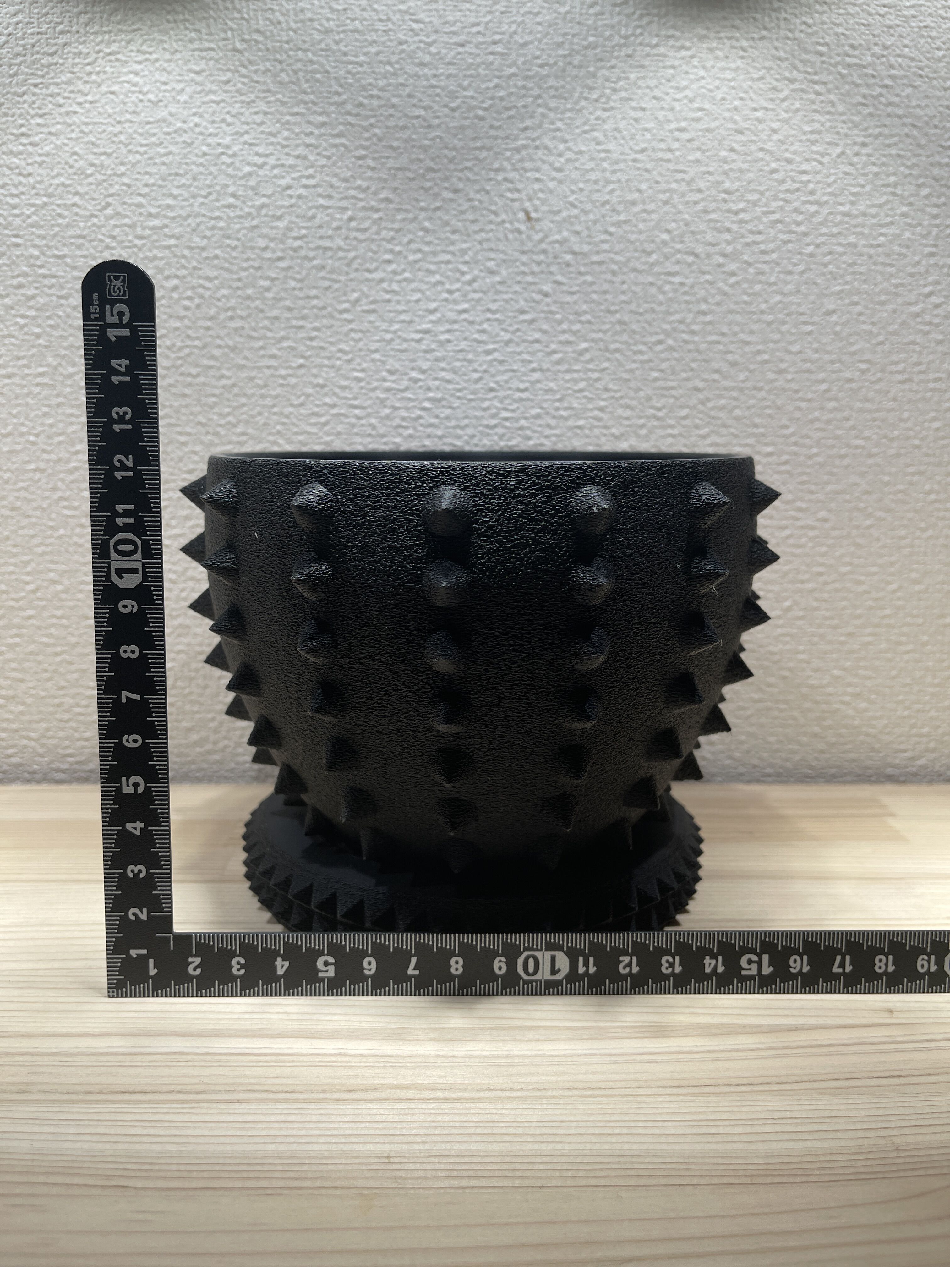 SP-3D04］3Dプリンター BLACK POT& SAUCER 鉢 鉢皿 | Sanpi