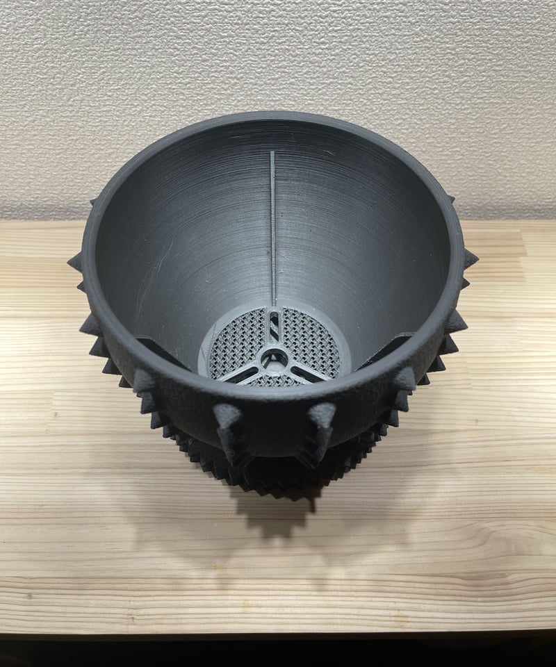 SP-3D04］3Dプリンター BLACK POT& SAUCER 鉢 鉢皿 | Sanpi