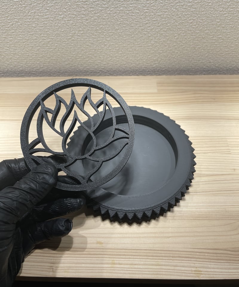 SP-3D04］3Dプリンター BLACK POT& SAUCER 鉢 鉢皿 | Sanpi