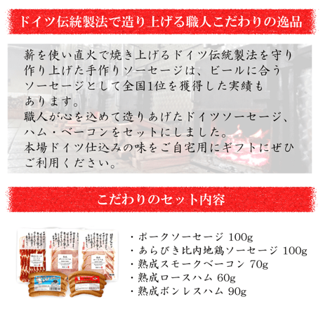 こだわりのドイツソーセージ・ハム詰め合わせ　嶋田ハム