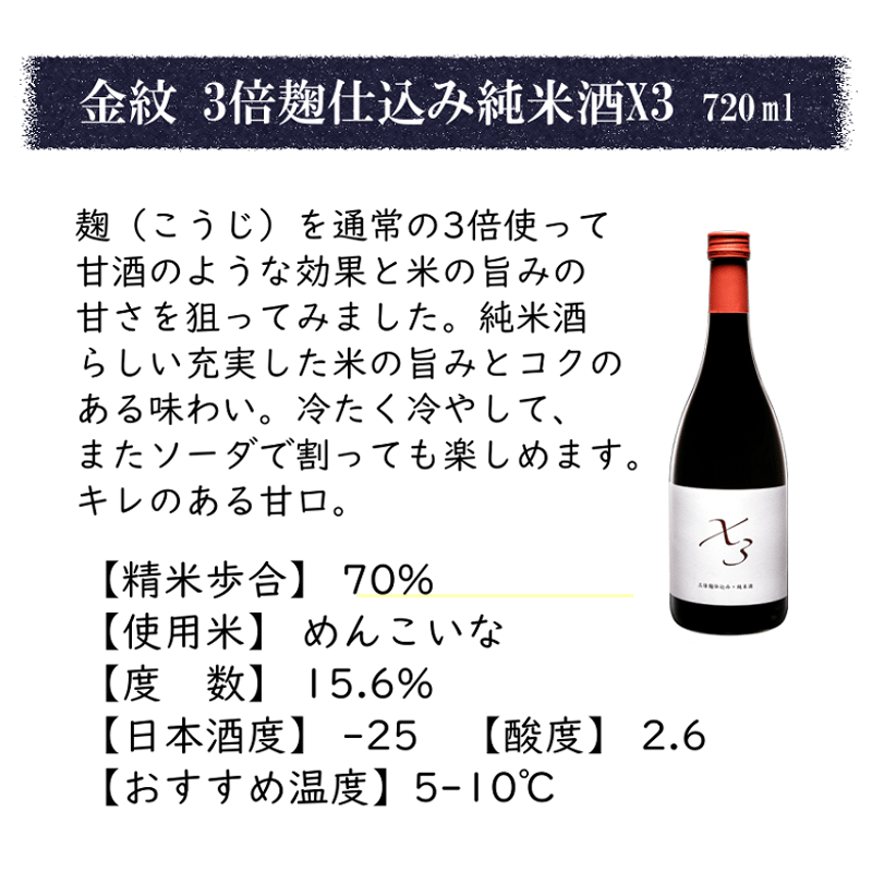 金紋秋田酒造4本飲み比べセット 720ml×4 | あきた・だいせんの