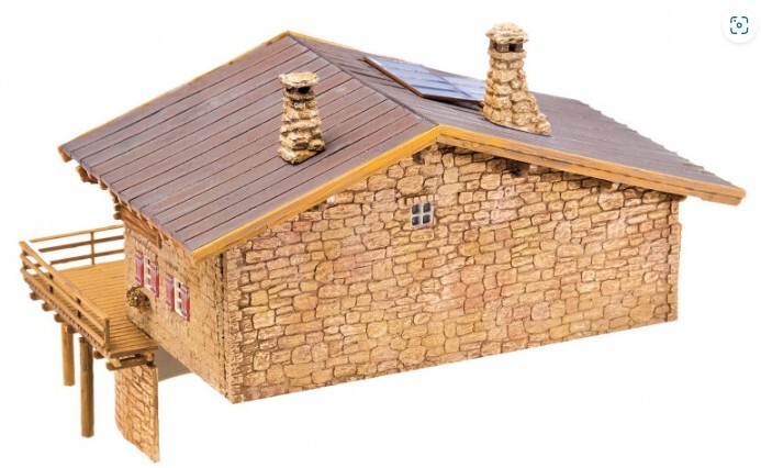 山小屋ページ ハイジの家 (アルムの山小屋) 1/ 150スケール ペーパーキット
