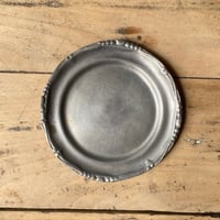 ピューター　プレート　12cm　フランスアンティーク　⑰