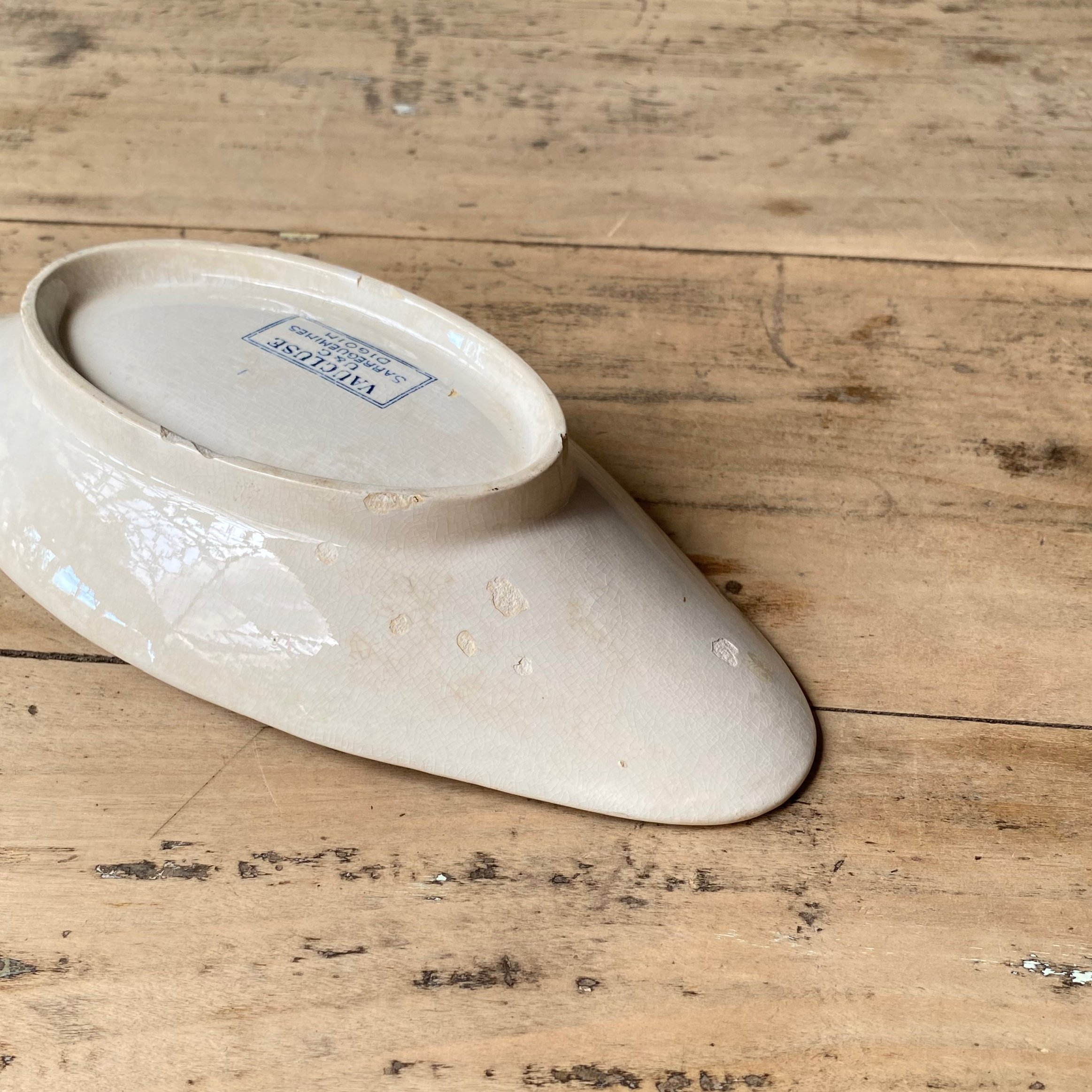 Sarreguemines ひし形プレート ラヴィエ 24cm フランスアンティーク