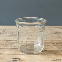 ガラス製ジャム瓶　フランスアンティーク　Lサイズ