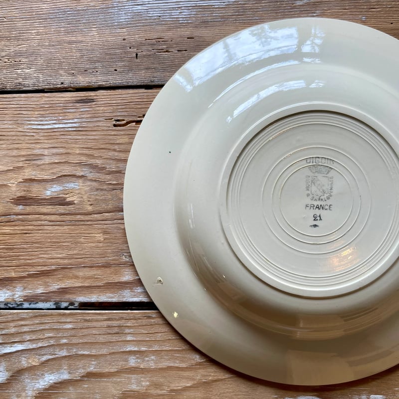 DIGOIN Sarreguemines スープ皿 22.5cm フランスアンティーク | O