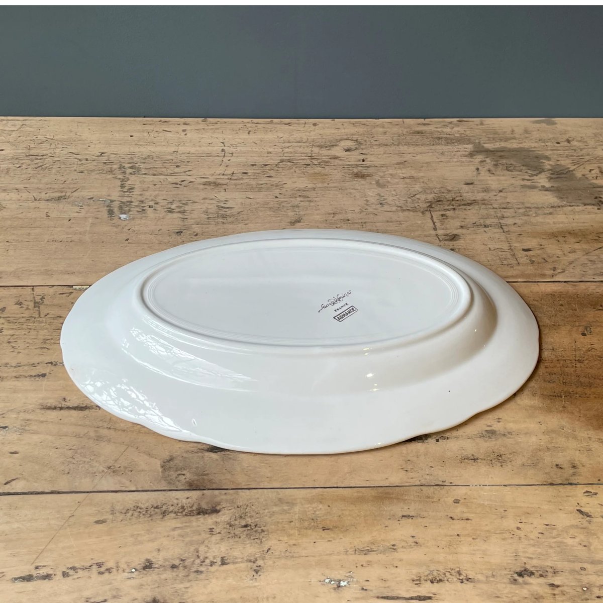 Sarreguemines 金縁オーバルプレート 31cm フランスアンティーク | OGIS