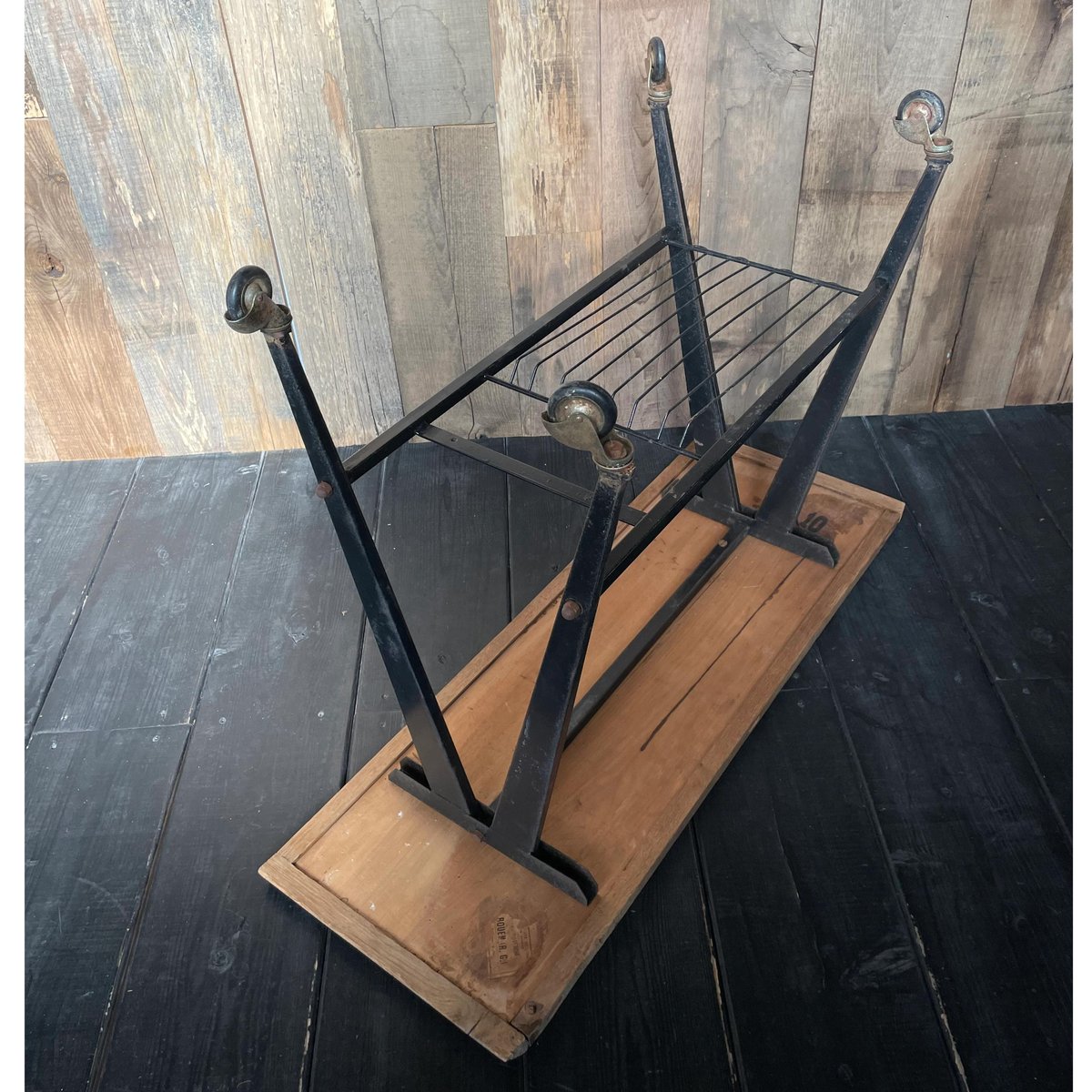 欅材ローテーブル キャスター付き 展示台 アンティーク 欅材ローテーブル キャスター付き 展示台 アンティーク