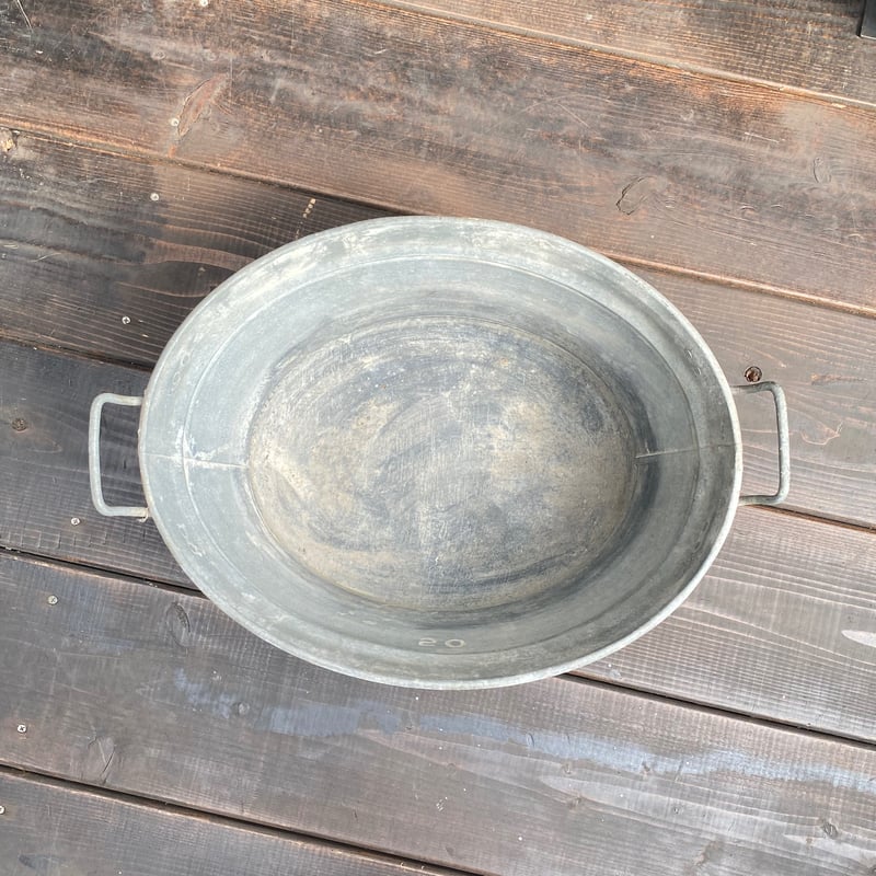ブリキ製 たらい フランスアンティーク 49.5cm | OGISHIMA COFFEE An