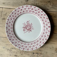 Lunéville  English Style  バラ柄プレート　24㎝　フランスアンティーク