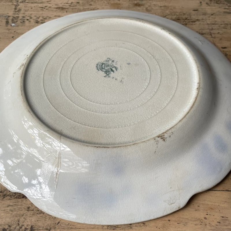 Villeroy & Boch 金継ぎ 花柄花リムプレート 32.5㎝ フランス