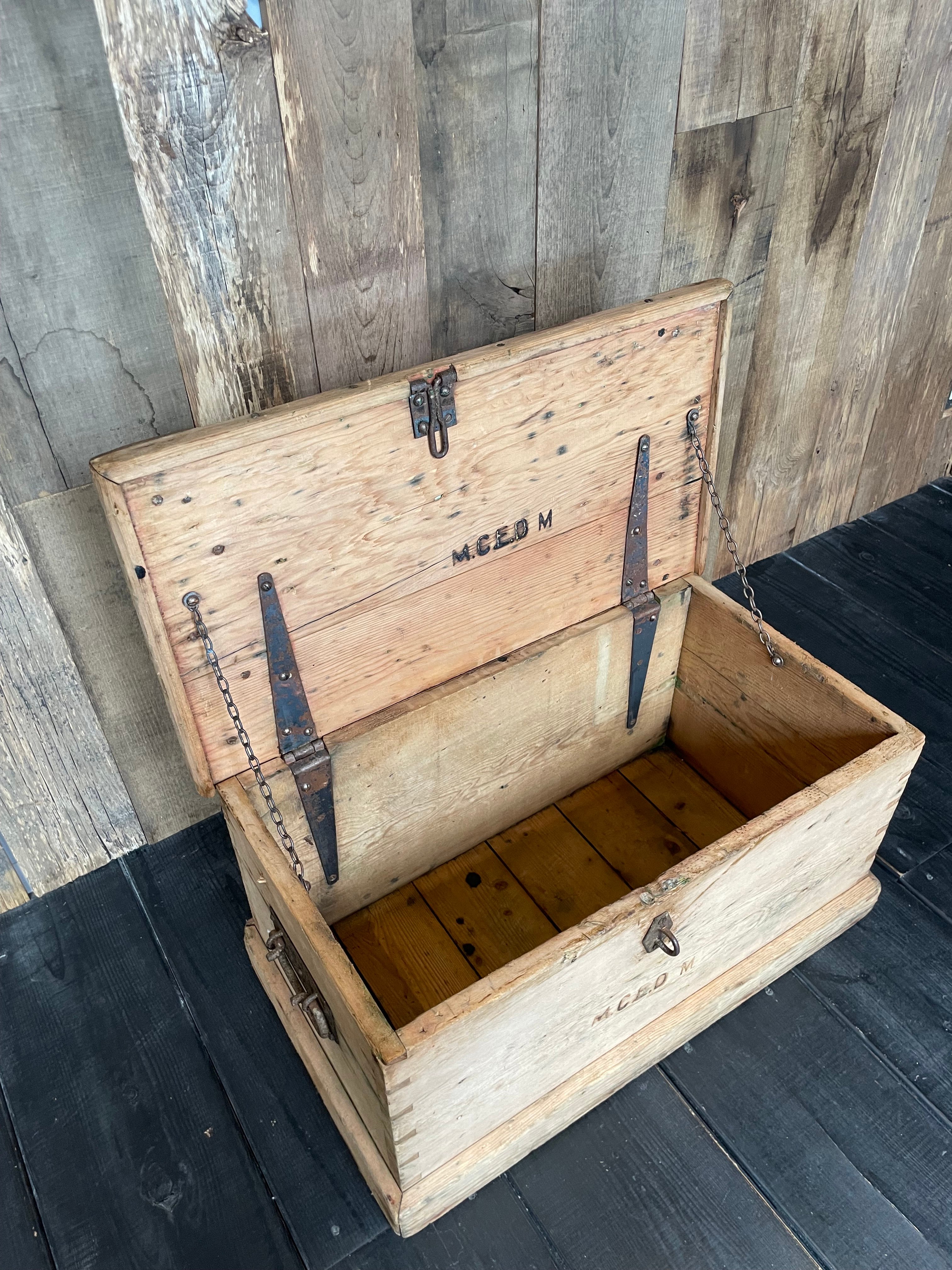木製収納箱 宝箱 木箱 フランスアンティーク | OGISHIMA COFFEE Antiques