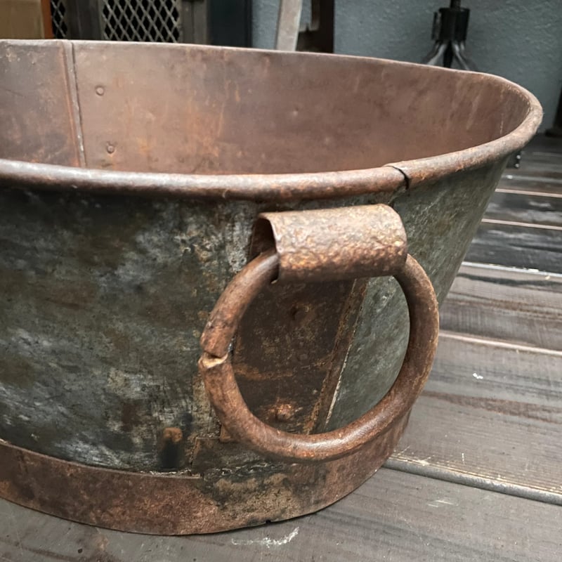 大型 アイアン製たらい フランスアンティーク ② | OGISHIMA COFFEE
