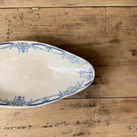 Sarreguemines　ひし形プレート　ラヴィエ　24cm　フランスアンティーク