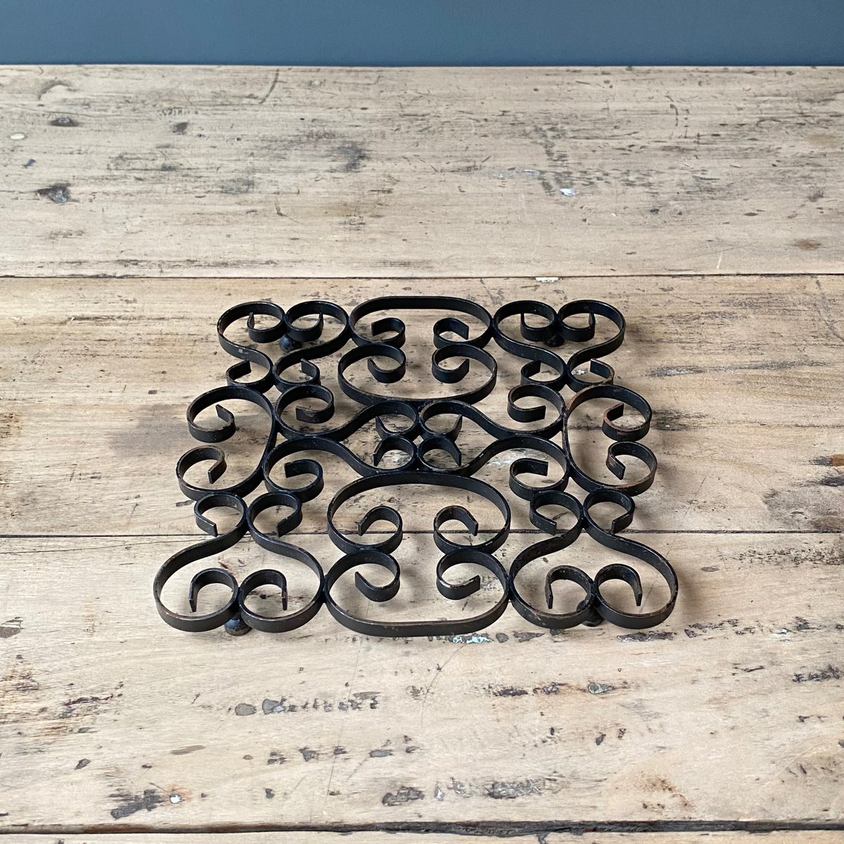 【う60】10 フランス　アンティーク　ルーサイト　　鍋敷 う60】10 フランス アンティーク ルーサイト 鍋敷 フランス