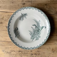 Saint Amand　スズラン柄スーププレート　22.5㎝　フランスアンティーク