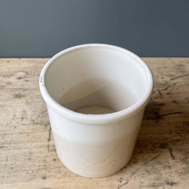 陶器ポット(White) フランスアンティーク | OGISHIMA COFFEE 陶器ポット(White) フランスアンティーク | OGISHIMA COFFEE