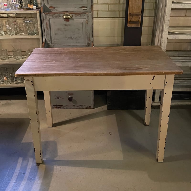 引き出し付き木製テーブル デスク イギリスアンティーク | OGISHIMA