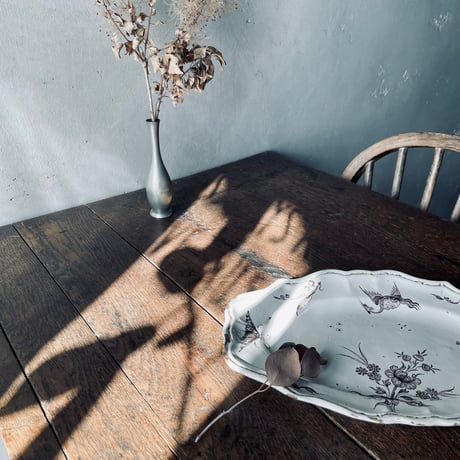 Luneville  リュネヴィル　オーバルプレート　30.5㎝　フランスアンティーク