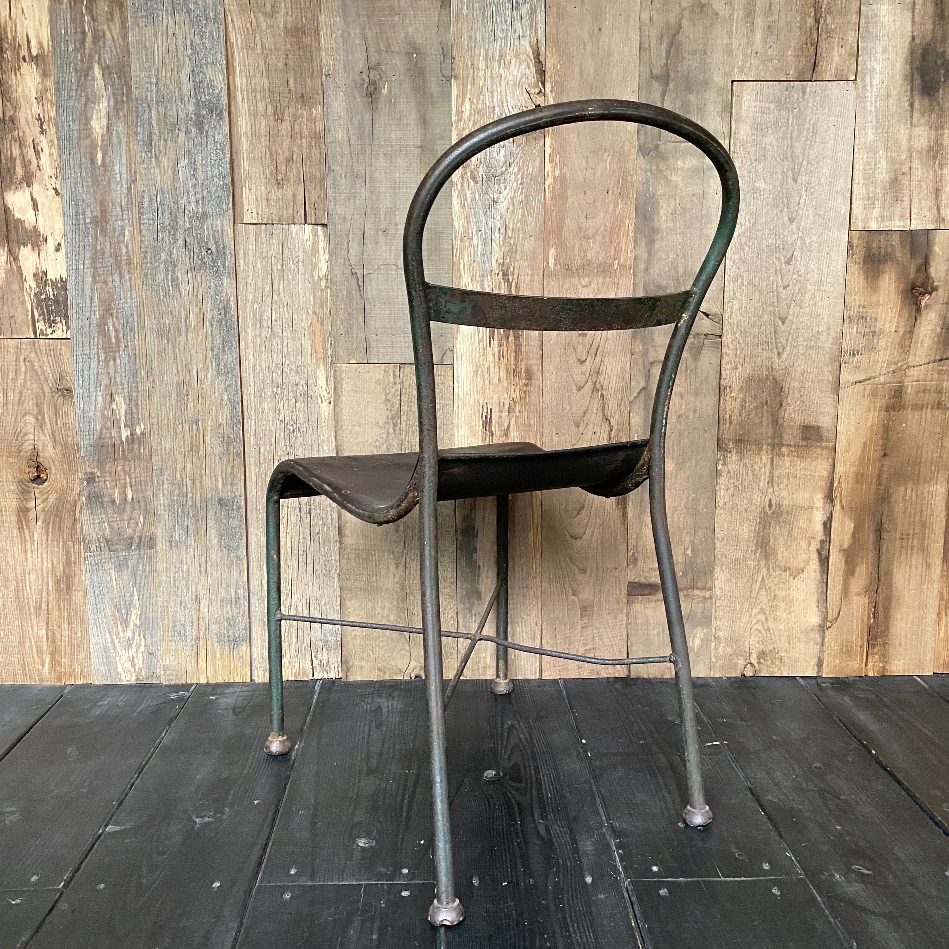 アシュペーフランス　アイアンチェアー　フランス　水色　中古品 アイアンチェア フランスアンティーク ㉗ | OGISHIMA COFFEE Antiques