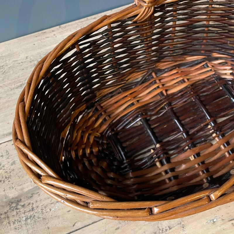 籐バスケット 籐かご イギリスビンテージ ① | OGISHIMA COFFEE Antiques